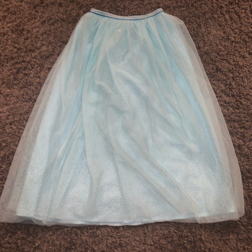 Girls extra long mint Skirt